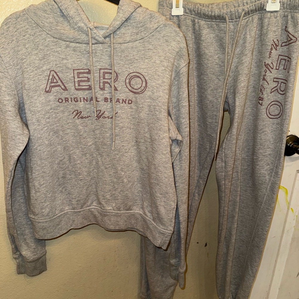 Aeropostale Light Gray Hoodie